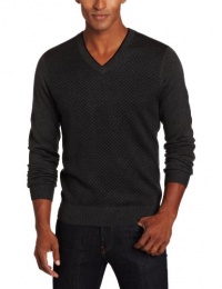 Perry Ellis Men's Longsleeve Merino Double Layer V-neck Sweater Perry Ellis Men's Longsleeve Merino Double Layer V-neck Sweater