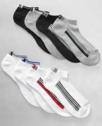 Wear a pair everyday when you stock your drawers with these essentially comfortable cushioned crew socks from Calvin Klein.