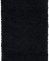 Area Rug 2x8 Runner Shag Black Color - Surya Aros Rug from RugPal