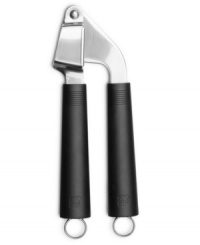 Grab the garlic & go. Crafted from high-carbon, stain-resistant steel, this garlic press takes the hassle and mess out of prepping your favorite flavorful addition. Lifetime warranty. Grab the garlic & go. Crafted from high-carbon, stain-resistant steel, this garlic press takes the hassle and mess out of prepping your favorite flavorful addition. Lifetime warranty.