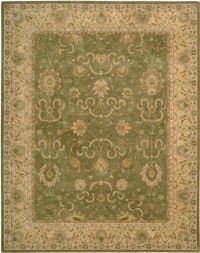 Nourison Rugs Heritage Hall Collection HE20 Green Rectangle 12' x 15' Area Rug Nourison Rugs Heritage Hall Collection HE20 Green Rectangle 12' x 15' Area Rug