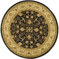Safavieh Lyndhurst Collection LNH219A Black and Ivory Round Area Rug, 5-Feet 3-Inch Safavieh Lyndhurst Collection LNH219A Black and Ivory Round Area Rug, 5-Feet 3-Inch