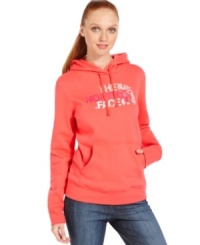 Show off your sporty side with The North Face's hooded sweatshirt. A bold logo updates this cozy classic. Show off your sporty side with The North Face's hooded sweatshirt. A bold logo updates this cozy classic.