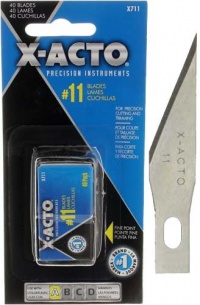 X-Acto(R) Knife Blades, No. 11 Blade, Pack Of 40 X-Acto(R) Knife Blades, No. 11 Blade, Pack Of 40
