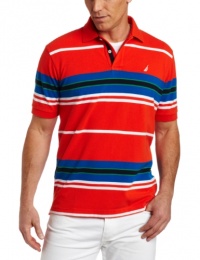 Nautica Men's 6 Feed Pique Short Sleeve Polo Shirt Nautica Men's 6 Feed Pique Short Sleeve Polo Shirt