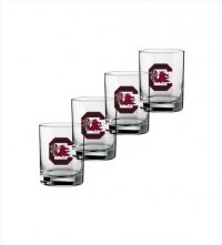 NCAA South Carolina Fighting Gamecocks Set of 4 Double Old Fashioned Glasses, 14-Ounce NCAA South Carolina Fighting Gamecocks Set of 4 Double Old Fashioned Glasses, 14-Ounce