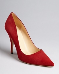In licorice-hued suede, kate spade new york's good-enough-to-eat pumps lend a red-hot finish. In licorice-hued suede, kate spade new york's good-enough-to-eat pumps lend a red-hot finish.