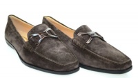TOD'S Quinn Guaina N. Masch Smalto Suede Brown Loafers Sz 40 1/2 9000P0S807 TOD'S Quinn Guaina N. Masch Smalto Suede Brown Loafers Sz 40 1/2 9000P0S807