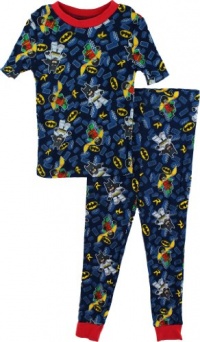 LEGO Batman Bat Signal with Batman & Robin Navy Young Boys Pajamas PJs Set Size 4-10 LEGO Batman Bat Signal with Batman & Robin Navy Young Boys Pajamas PJs Set Size 4-10
