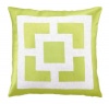 Trina Turk Down-Filled Pillow, Palm Springs Blocks, Green, 20 by 20-Inches