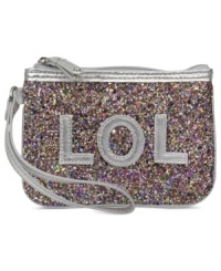 Get your glam on with this shimmery sequin silhouette from Nine West. Petite and primed to stash cards, cash and ID, the convenient wristlet strap lets you carry it all off with ease. Get your glam on with this shimmery sequin silhouette from Nine West. Petite and primed to stash cards, cash and ID, the convenient wristlet strap lets you carry it all off with ease.