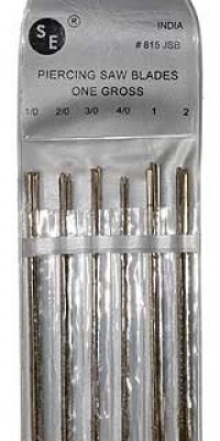 SE 815JSB 144pc Jewelers Saw Blades in 6 Sizes SE 815JSB 144pc Jewelers Saw Blades in 6 Sizes