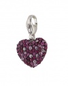 Effy Jewlery Balissima Splash Pink Sapphire Heart Charm, 1.16 TCW