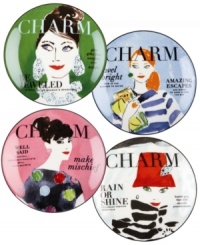 Charm them. Full of fabulous advice, the Make Headlines tidbit plates read witty and chic with colorful illustrations and cover lines that echo your favorite mags. A great gift from kate spade new york. Charm them. Full of fabulous advice, the Make Headlines tidbit plates read witty and chic with colorful illustrations and cover lines that echo your favorite mags. A great gift from kate spade new york.