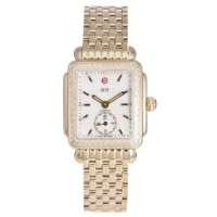 Michele Women's 'Deco' 18K Gold Plate Diamond Watch MW06V01B0025 Michele Women's 'Deco' 18K Gold Plate Diamond Watch MW06V01B0025