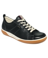 Kick into high gear. Ecco's Chase sneakers, with their stitched leather upper and contrasting sole, are perfect for your casual days. Kick into high gear. Ecco's Chase sneakers, with their stitched leather upper and contrasting sole, are perfect for your casual days.
