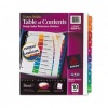 Avery Extrawide Ready Index Dividers, 10 Tab, Laser/Ink Jet, 9.5 x 11 Inches, Assorted, 10 per Set (11165)