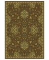 The bold and the beautiful! With lush blooms and a deep rust shade, this St. Lawrence rug offers a perfectly modern take on traditionally elegant styling. Crafted of durable polypropylene for years of long-lasting beauty.