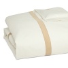 A classic sateen border trims this elegant duvet cover by SFERRA, woven from super soft Egyptian cotton.