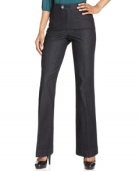 Style&co.'s tummy control trouser-cut jeans make dressing for casual Fridays simple. The added bonus: internal elastic for the most comfortable fit possible! Style&co.'s tummy control trouser-cut jeans make dressing for casual Fridays simple. The added bonus: internal elastic for the most comfortable fit possible!