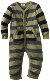 Splendid Littles Baby-Boys Newborn Charcoal Rugby Stripe Mix Playsuit, Trooper, 3-6 Months Splendid Littles Baby-Boys Newborn Charcoal Rugby Stripe Mix Playsuit, Trooper, 3-6 Months