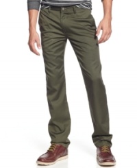 Rework your weekend look. These Volcom chinos fit like your best blues, but with a cool modern vibe. Rework your weekend look. These Volcom chinos fit like your best blues, but with a cool modern vibe.
