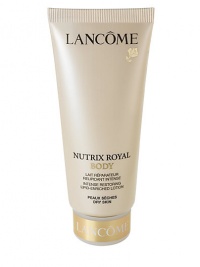 Intense Restoring Lipid-Enriched Lotion. Nurture very dry skin back to supple softness. RESCUE your skin from serious dryness. Instantly relieve uncomfortable tightness and smooth the roughness caused by extreme dehydration. REPAIR the appearance of dry and very dry skin with ROYAL LIPIDÉUM, a unique technology enriched with Royal Jelly that supplements skin's own natural lipids for intense hydration.PROTECT your body with renewed levels of moisture-trapping lipids. Intense Restoring Lipid-Enriched Lotion. Nurture very dry skin back to supple softness. RESCUE your skin from serious dryness. Instantly relieve uncomfortable tightness and smooth the roughness caused by extreme dehydration. REPAIR the appearance of dry and very dry skin with ROYAL LIPIDÉUM, a unique technology enriched with Royal Jelly that supplements skin's own natural lipids for intense hydration.PROTECT your body with renewed levels of moisture-trapping lipids.