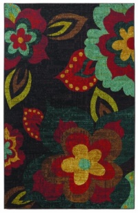 Townhouse Rugs 60-Inch by 96-Inch Area Rug, Kaleidoscope Floral Townhouse Rugs 60-Inch by 96-Inch Area Rug, Kaleidoscope Floral