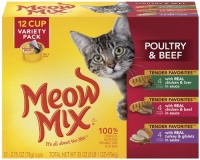 Meow Mix Tender Favorites Poultry & Beef Variety Pack, 2.75-Ounce Cups (Pack of 48) Meow Mix Tender Favorites Poultry & Beef Variety Pack, 2.75-Ounce Cups (Pack of 48)