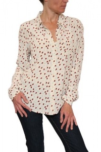 Women's Equipment Femme Brett Rose Print Blouse in Tapioca