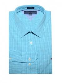 Tommy Hilfiger Men Custom Fit Plaid Stretch Logo Shirt Tommy Hilfiger Men Custom Fit Plaid Stretch Logo Shirt