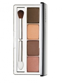 Creamy, intense colour. Four coordinating shades build quickly, blend easily. 0.16 oz. 