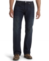 Don't get cooped up in a pair of skinny jeans. These relaxed fit denim from Levi's are weekend ready.