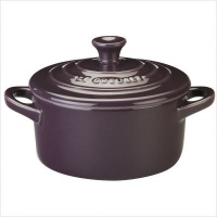 Le Creuset Stoneware 8-Ounce Mini Round Cocotte, Violet Le Creuset Stoneware 8-Ounce Mini Round Cocotte, Violet