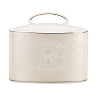 Evoking romance, whimsy and vintage wedding veils, kate spade new york's Chapel Hill series serves as a chic and elegant collection. Embellished with a delicate chantilly lace design, each piece is strong on its own or statement making as a group--the perfect touch to sophisticated dinner parties and holiday gatherings. Evoking romance, whimsy and vintage wedding veils, kate spade new york's Chapel Hill series serves as a chic and elegant collection. Embellished with a delicate chantilly lace design, each piece is strong on its own or statement making as a group--the perfect touch to sophisticated dinner parties and holiday gatherings.