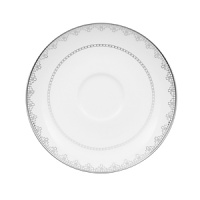 White Lace bone china is characterized by its diverse series of borders all rendered in precious platinum. The classic combination of platinum and white radiates on the table. A truly classic look. White Lace bone china is characterized by its diverse series of borders all rendered in precious platinum. The classic combination of platinum and white radiates on the table. A truly classic look.
