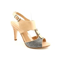 Rebecca Minkoff Brooke Sandal,Nude/Mettalic Silver,10 M US Rebecca Minkoff Brooke Sandal,Nude/Mettalic Silver,10 M US