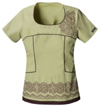 Baby Phat 26917 Zen-sational Scoop Neck Scrub Top Baby Phat 26917 Zen-sational Scoop Neck Scrub Top