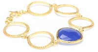 Coralia Leets Jewelry Design Riviera Collection 20mm Plain Link Bracelet Deep Blue Chalcedony Coralia Leets Jewelry Design Riviera Collection 20mm Plain Link Bracelet Deep Blue Chalcedony