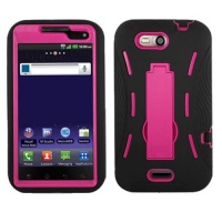 Reiko SLCPC06-LGMS840BKHPK Premium Durable Hybrid Combo Case with Kickstand for LG Connect 4G (MS840) - 1 Pack - Retail Packaging - Black/Hot Pink Reiko SLCPC06-LGMS840BKHPK Premium Durable Hybrid Combo Case with Kickstand for LG Connect 4G (MS840) - 1 Pack - Retail Packaging - Black/Hot Pink