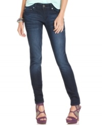 Show-off your curves in a laid-back way with Indigo Rein's Black Friday dark wash skinny jeans! Show-off your curves in a laid-back way with Indigo Rein's Black Friday dark wash skinny jeans!