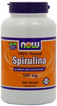 Now Foods Spirulina 500mg, Tablets, 500-Count Now Foods Spirulina 500mg, Tablets, 500-Count