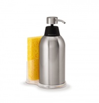 simplehuman Round Push Pump with caddy, Brushed stainless steel, 16 ounces simplehuman Round Push Pump with caddy, Brushed stainless steel, 16 ounces