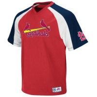 St. Louis Cardinals Majestic Red V-Neck Crusader Jersey St. Louis Cardinals Majestic Red V-Neck Crusader Jersey