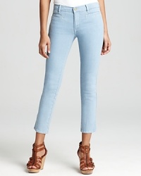An ultra-light wash and cropped silhouette makes these MiH skinny jeans a spring-ready essential. An ultra-light wash and cropped silhouette makes these MiH skinny jeans a spring-ready essential.