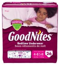 Goodnites Girls Underwear Small/Medium, Girl, 26 Count (Pack of 3), Packaging May Vary Goodnites Girls Underwear Small/Medium, Girl, 26 Count (Pack of 3), Packaging May Vary