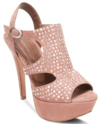 Between the side cutouts and all-over jewels on the straps, you'll fall in love with the details of BCBGeneration's Peters platform sandals. Between the side cutouts and all-over jewels on the straps, you'll fall in love with the details of BCBGeneration's Peters platform sandals.