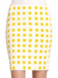 THE LOOKAllover geometric-inspired printSide zip with hook-and-eye closureDual vents in back hemTHE FITAbout 20 from waist to hemTHE MATERIAL54% viscose/44% cotton/2% spandexFully linedCARE & ORIGINDry cleanImportedModel shown is 5'10½ (179cm) wearing US size 4. THE LOOKAllover geometric-inspired printSide zip with hook-and-eye closureDual vents in back hemTHE FITAbout 20 from waist to hemTHE MATERIAL54% viscose/44% cotton/2% spandexFully linedCARE & ORIGINDry cleanImportedModel shown is 5'10½ (179cm) wearing US size 4.
