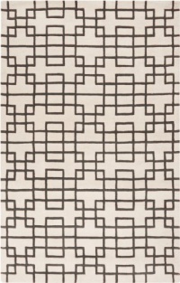 3'3 x 5'3 Rectangular Surya Area Rug G5085-3353 Iron Ore/Ivory Color Hand Tufted in India Goa Collection 3'3 x 5'3 Rectangular Surya Area Rug G5085-3353 Iron Ore/Ivory Color Hand Tufted in India Goa Collection