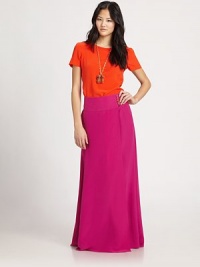 Supple silk in a vibrant hue, tailored in a classic tee silhouette.Jewel necklineShort raglan sleevesConcealed back zipAbout 22½ from shoulder to hemSilkDry cleanImportedModel shown is 5'10 (177cm) wearing US size 4.OUR FIT MODEL RECOMMENDS ordering true size. Supple silk in a vibrant hue, tailored in a classic tee silhouette.Jewel necklineShort raglan sleevesConcealed back zipAbout 22½ from shoulder to hemSilkDry cleanImportedModel shown is 5'10 (177cm) wearing US size 4.OUR FIT MODEL RECOMMENDS ordering true size.